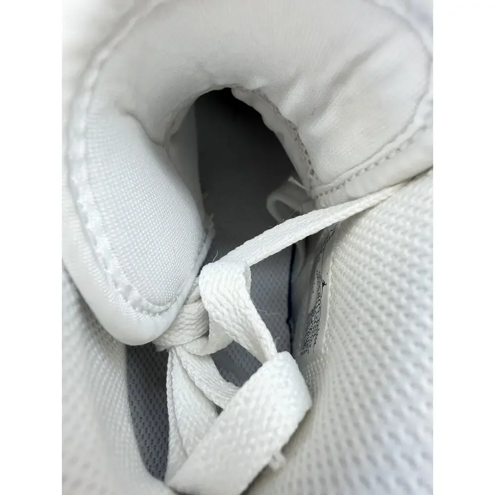 Nike Air Jordan 1 Retro Mid TD Football Cleats White Grey Fog FJ6805-101 Men 7.5
